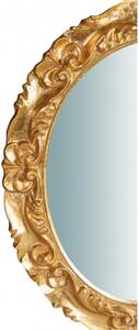 Specchiera da parete verticale/orizzontale in legno finitura foglia oro anticato L33XPR2,5XH29 cm Made in Italy
