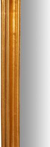 Specchiera da parete verticale/orizzontale in legno finitura foglia oro anticato Made in Italy