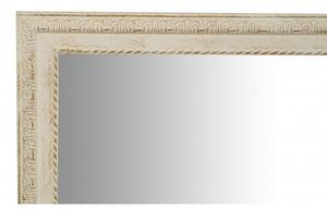 Specchio Specchiera da parete e appendere verticale/orizzontale L90xPR4xH120 cm finitura bianco anticato