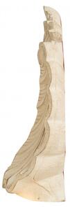 Coppia fermalibri in legno finitura bianca anticata Made in Italy