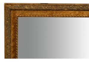 Specchio Specchiera da parete e appendere verticale/orizzontale L60xPR4xH90 cm finitura foglia oro anticato