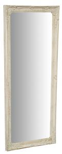 Specchio Specchiera da parete e appendere verticale/orizzontale L35xPR4xH82 cm finitura bianco anticato