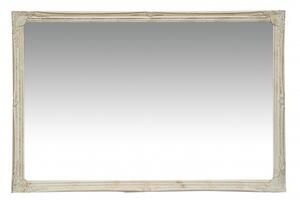 Specchio Specchiera da parete e appendere verticale/orizzontale L60xPR4xH90 cm finitura bianco anticato