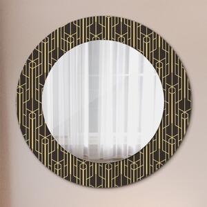 Specchio rotondo stampato Astratto fi 50 cm