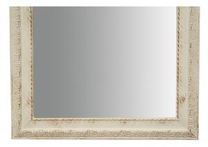 Specchio Specchiera da parete e appendere verticale/orizzontale L50xPR4xH140 cm finitura bianco anticato