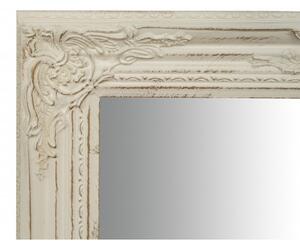 Specchio Specchiera da parete e appendere verticale/orizzontale L60xPR4xH90 cm finitura bianco anticato
