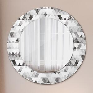 Specchio rotondo stampato Triangolo arcobaleno fi 50 cm