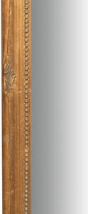 Specchio Specchiera da parete e appendere verticale/orizzontale L35xPR4xH82 cm finitura foglia oro anticato