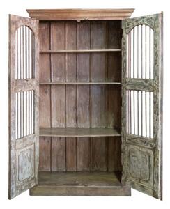 Stipo Libreria in legno massiccio con porta antica