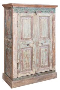 Stipo Armadio in legno massiccio con porta antica