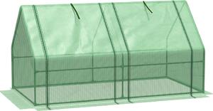 VivaGarden Serra da Giardino con Copertura in PE Rinforzato e Telaio in Acciaio 180x90x90 cm colore Verde - 890VGGN2