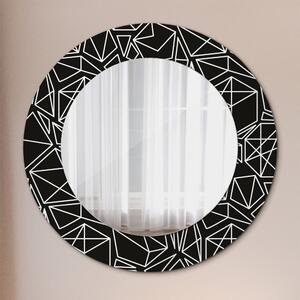 Specchio tondo con decoro Pattern geometrico fi 50 cm