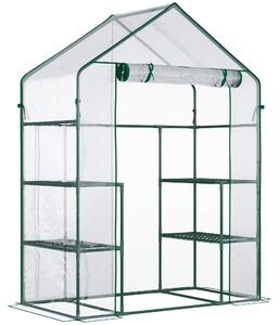 Brugel Serra da Giardino in PE Impermeabile e Anti UV con Accessori Montaggio 142x73x195cm Verde - 139V01845