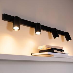 Faretto da soffitto Dyberg Larsen Modern, nero, lunghezza 95 cm