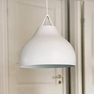 Lampada a sospensione Pyra di Dyberg Larsen, Ø 29 cm, bianco, metallo