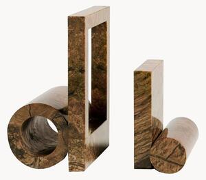 Set di 2 fermalibri in marmo Booknd