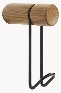 Set di 2 ganci appendiabiti in legno di quercia Around