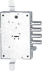 Iseo Serratura Porta Blindata Applicazione Planare 4 mandate e Scrocco Scatola 136x206x30 Entrata 60 mm - 608 D