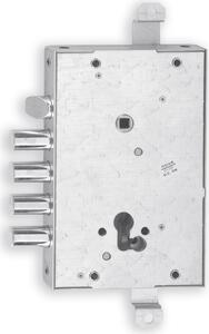 Iseo Serratura Porta Blindata da applicare 4 Mandate con Scrocco reversibile Scatola 137x205 mm compatibile CISA - 66803280GF4