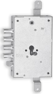 Iseo Serratura Porta Blindata da applicare 4 Mandate con Scrocco reversibile Scatola 137x205 mm compatibile Mottura - 66803280G04