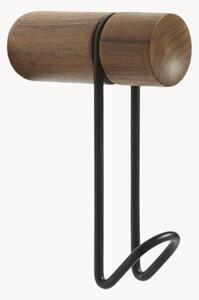 Set di 2 ganci appendiabiti in legno di noce Around