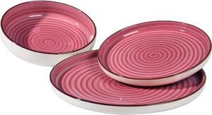 Amicasa Servizio Piatti 18 Pezzi colore Rosa Art 25 Vertigo - SPT691VR
