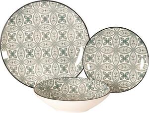 Xtra Servizio Piatti 18 Pezzi in Porcellana Maiolica colore Verde - WK8583