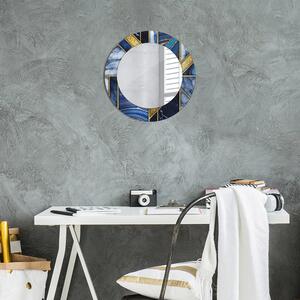Specchio rotondo stampato Marmo moderno fi 50 cm