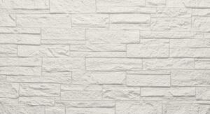 Divina Home Set 12 pz Pannello Decorativo Effetto Pietra Mattoni 3D 8,6 mt2 Rivestimento Murale in PU 120x60x2,5 colore Quarzite Bianco - DH104794