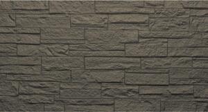Divina Home Set 12 pz Pannello Decorativo Effetto Pietra Mattoni 3D 8,6 mt2 Rivestimento Murale in PU 120x60x2,5 colore Grigio Ardesia - DH104796