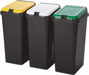 Tontarelli Set 3 Pattumiere per Raccolta Differenziata con Struttura Sacchetti 45 Litri - 8104088AX5