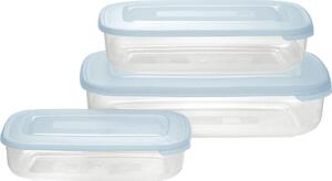 Tontarelli Set 3 contenitori 3-1.88-0.93 Litri Frigo box Plastica per alimenti Azzurro - 9040572787