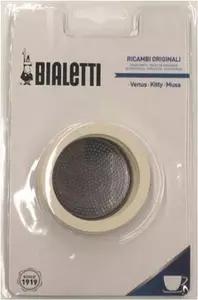 Bialetti Set 3 Guarnizioni con Piastra 4 Tazze Venus.Kitty.Musa Gomma Alluminio - 0800401