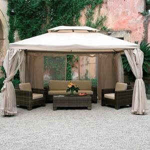 Giardini del Re Teli per Gazebo 3x4 mt Set da 4 Teli Laterali per Gazebo Sahara