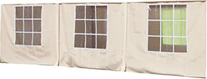 Giardini del Re Set 4 Teli per Gazebo 6x3 mt Laterali colore Bianco per Gazebo Carport Magnum