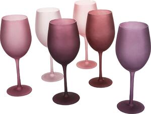 Villa deste Set 6 calici 650 ml frosted in vetro Happy Hour Provence - 5911522