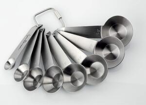 GHIDINI Set 8 misurini di precisione da 1 a 10 grammi La Pasticceria di Precisione Iginio Massari Acciaio inox - 3519