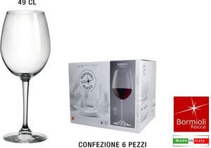 Bormioli Rocco Set 6 Calici Riserva Nebbiolo Capacit 49 cl in Vetro - BO041194