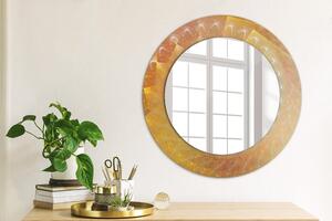 Specchio rotondo stampato Astrazione a spirale fi 50 cm