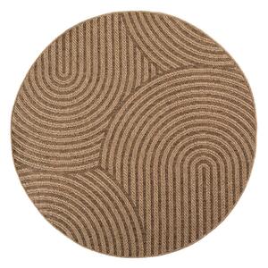 Tappeto da interno/esterno rotondo marrone ø 80 cm Timber 1401 – Ayyildiz Carpets