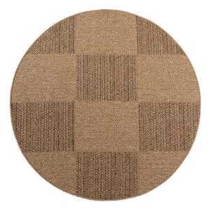 Tappeto da interno/esterno rotondo marrone ø 80 cm Timber 1405 – Ayyildiz Carpets