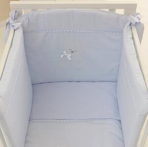 NANAN Set Piumone e Paracolpi per Lettino colore Azzurro - Coccolo