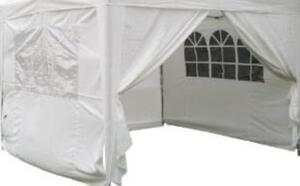 VivaGarden Set Pareti per Gazebo Giardino 3x4,5 mt in Poliestere colore Bianco Lilla - GA802064Lilla -IVRY