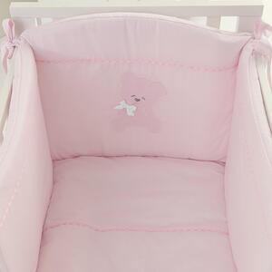 NANAN Set Piumone e Paracolpi per Lettino colore Rosa - Coccolo
