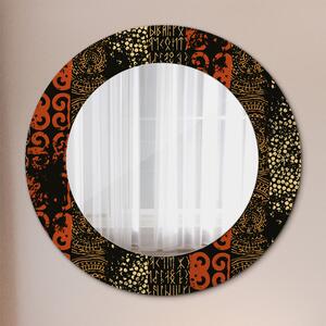 Specchio rotondo stampato Grunge pattern astratto fi 50 cm