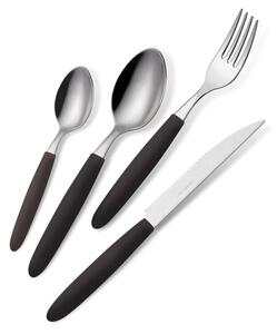 DecHome Set Posate 24 Pezzi colore Nero - BARF24LIG1