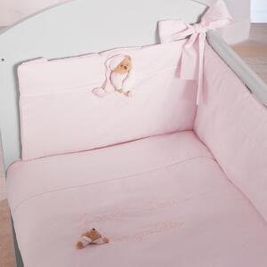 NANAN Set Piumone e Paracolpi per Lettino Mini Me e Co-Sleeping colore Rosa - Puccio