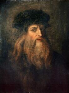 Vinci, Leonardo da - Stampa artistica Presumed Self-portrait of Leonardo da Vinci, (30 x 40 cm)