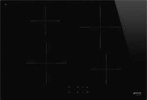 Smeg SI2741D Piano Cottura Induzione 4 Fuochi 75 cm Vetroceramica colore Nero