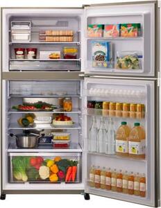 Sharp SJ-XG690GSL Frigorifero Doppia Porta No Frost Capacit 550 Litri Classe F porte in Vetro colore Silver